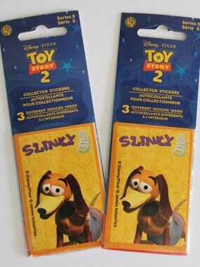Set of 2 Packs Toy Story 2 Sandylion Stickers, SEALED Pixar Movie Stickers